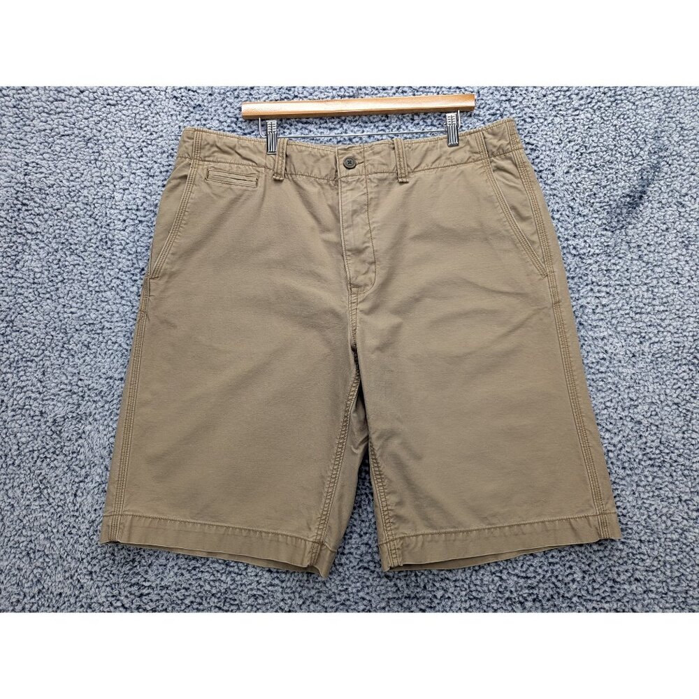 Y2K Gap Relaxed Fit Shorts Mens 40 Canvas Baggy Preppy Heavyweight Outdoor Brown